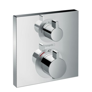 Dušas maisītājs Hansgrohe Ecostat Square virsapmetuma daļa, ar 2 izejām, hroms