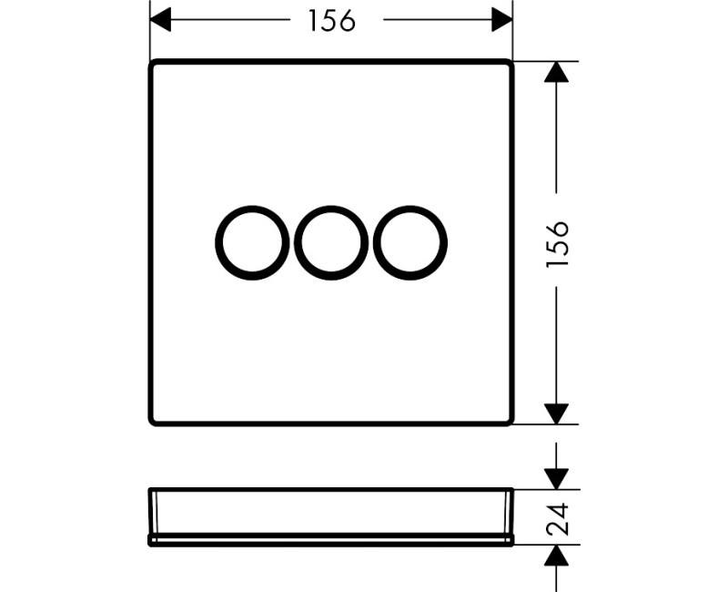 Смеситель-переключатель Quattro, подкладка для 4-позиционного переключателя