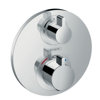 Dušas maisītājs Hansgrohe Ecostat S virsapmetuma daļa, ar 2 izejām, hroms