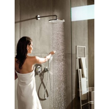 Dušas maisītājs Hansgrohe Ecostat S virsapmetuma daļa, ar 2 izejām, hroms