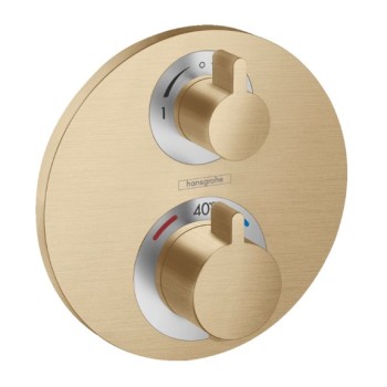 Dušas maisītājs Hansgrohe Ecostat S virsapmetuma daļa, ar 2 izejām, brushed bronze