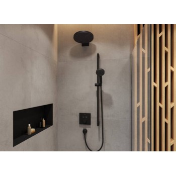 Dušas maisītājs Hansgrohe  Shower Select virsapmetuma daļa, ar 2 izejām, matēta melna