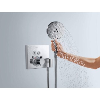 Dušas maisītājs Hansgrohe ShowerSelect virsapmetuma daļa, ar 2 izejām un Fixfit turētāju, hroms