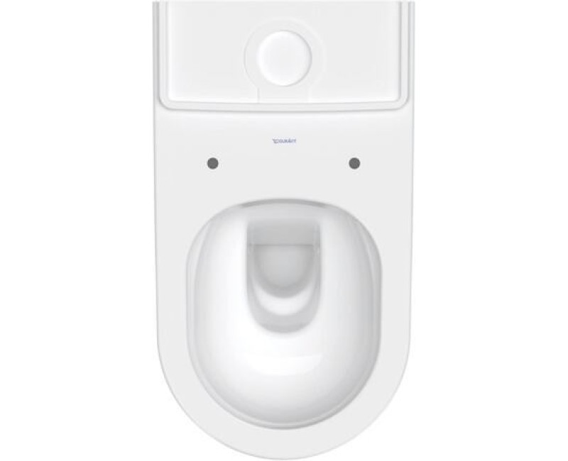 Дно унитаза Duravit D-Neo Rimless, 370х650 мм, без крышки, универсальный слив, белое