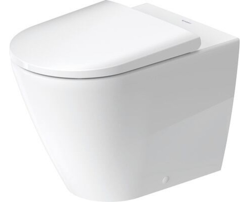 Унитаз Duravit D-Neo Rimless, с крышкой QR/SC, 370х580 мм, белый