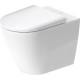 Tualetes pods Duravit D-Neo Rimless, ar vāku QR/SC, 370x580 mm, balts Tualetes pods Duravit D-Neo Rimless, ar vāku QR/SC, 370x580 mm, balts