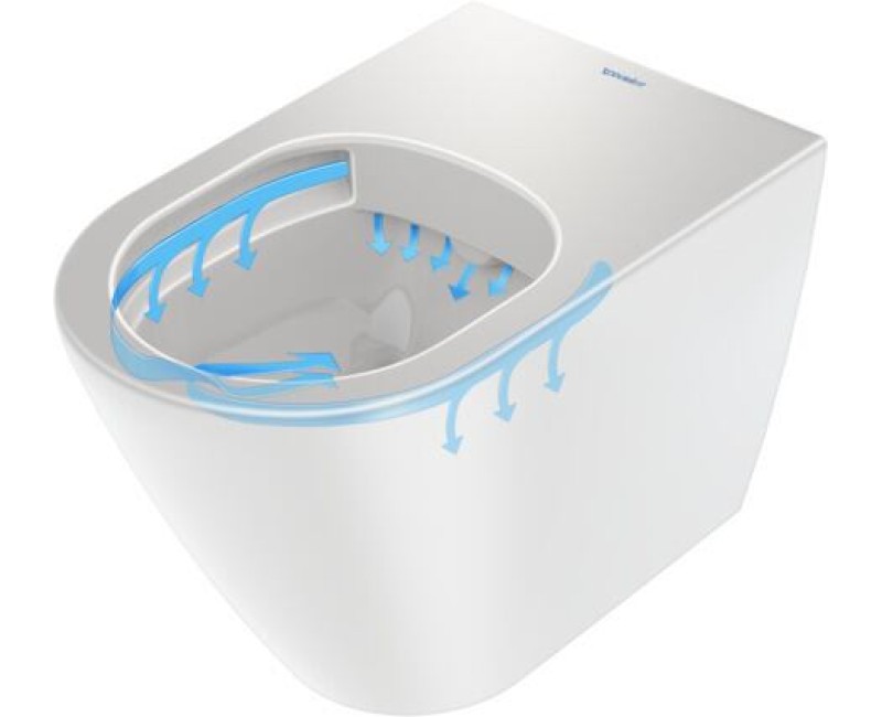 Унитаз Duravit D-Neo Rimless, с крышкой QR/SC, 370х580 мм, белый