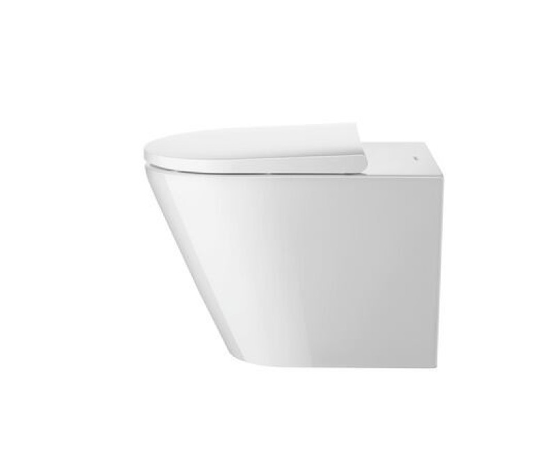 Унитаз Duravit D-Neo Rimless, с крышкой QR/SC, 370х580 мм, белый