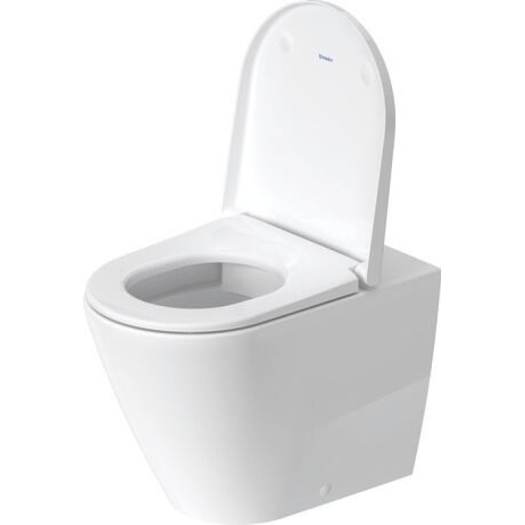 Tualetes pods Duravit D-Neo Rimless, ar vāku QR/SC, 370x580 mm, balts Tualetes pods Duravit D-Neo Rimless, ar vāku QR/SC, 370x580 mm, balts