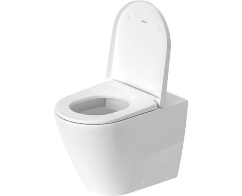 Унитаз Duravit D-Neo Rimless, с крышкой QR/SC, 370х580 мм, белый