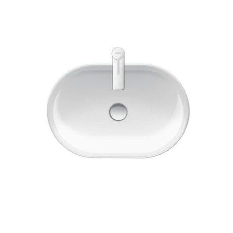 Раковина для ванной Duravit D-Neo, 600х400 мм, на поверхности, белая
