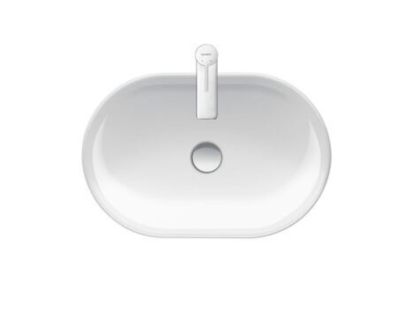 Раковина для ванной Duravit D-Neo, 600х400 мм, на поверхности, белая