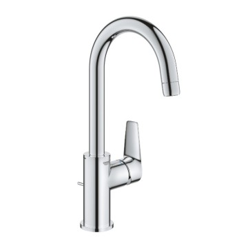 Смеситель для раковины для ванной Grohe BauEdge L New, с выдвижным механизмом, приподнятый, хром