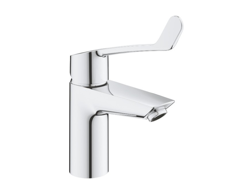 Vannas istabas izlietnes maisītājs Grohe Eurosmart S, ar pagarinātu rokturi un push-open, hroms