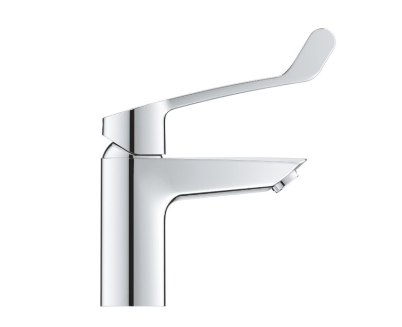 Vannas istabas izlietnes maisītājs Grohe Eurosmart S, ar pagarinātu rokturi un push-open, hroms