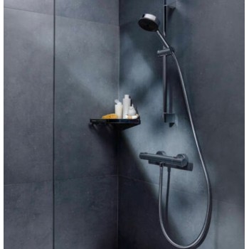 Dušas sistēma Hansgrohe Ecostat Fine ar dušas kompl. Pulsify Select S 105 3jet Relaxation EcoSmart, Hromēts