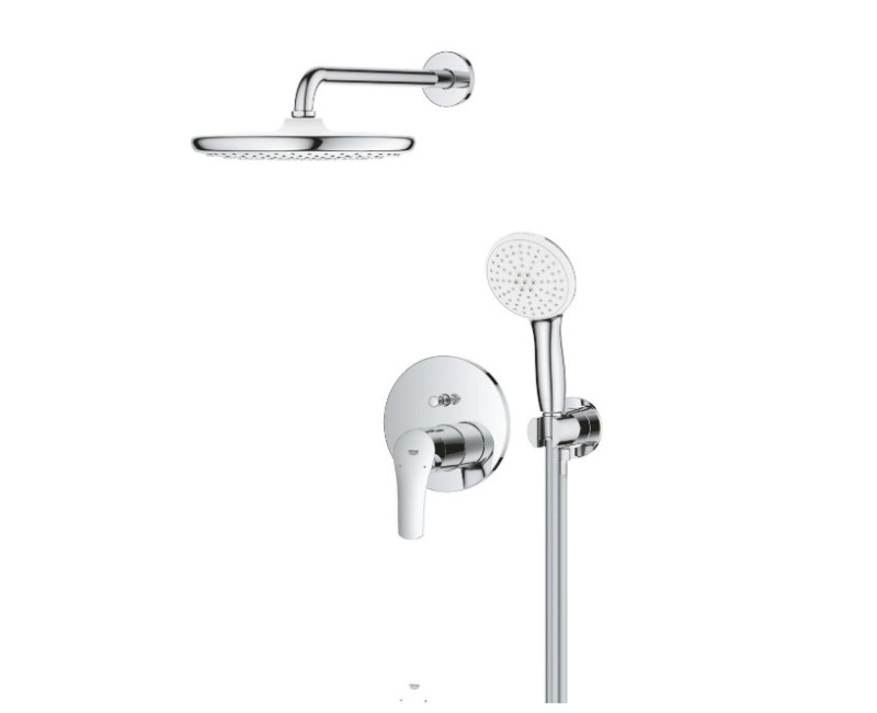 Смеситель для ванны/душа Grohe гарнитур Eurosmart/Tempesta 250, хром