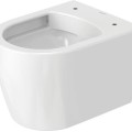 Подвесной унитаз Duravit ME by Starck Compact Rimless, без крышки, 370х480 мм, Durafix, белый WG