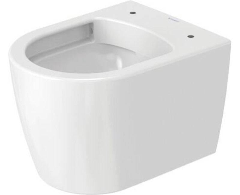 Подвесной унитаз Duravit ME by Starck Compact Rimless, без крышки, 370х480 мм, Durafix, белый WG