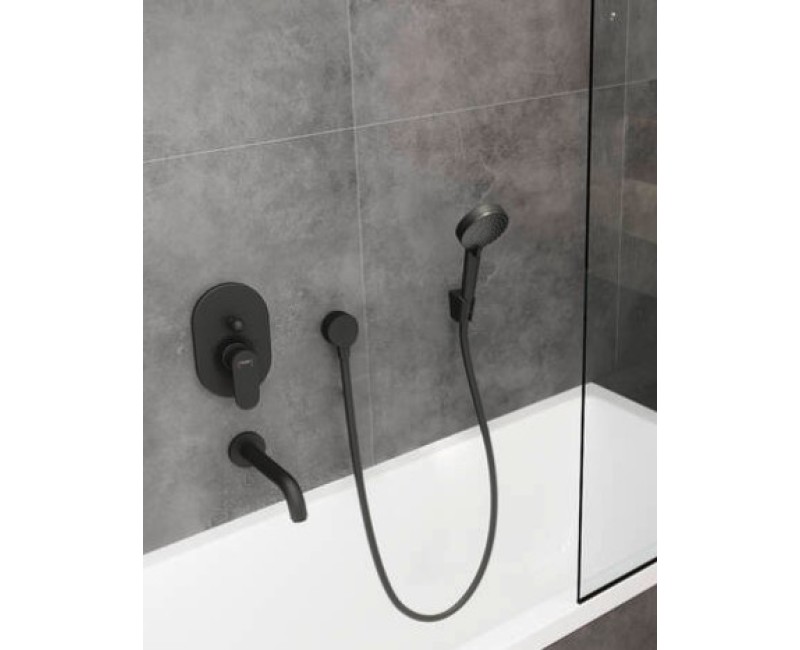 Dušas klausule Hansgrohe Vernis Blend Vario 100 II EcoSmart, matēta melna