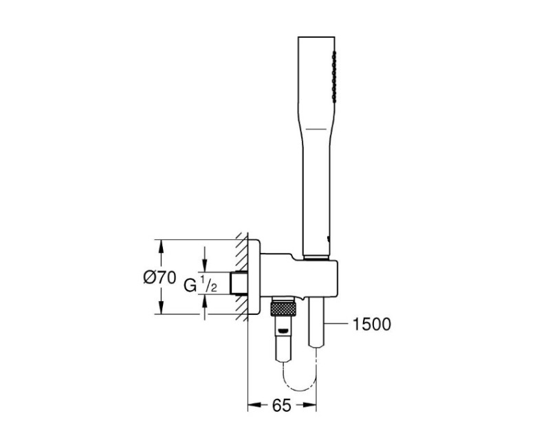 Dušas komplekts Grohe Euphoria Cosmo Stick I, hroms