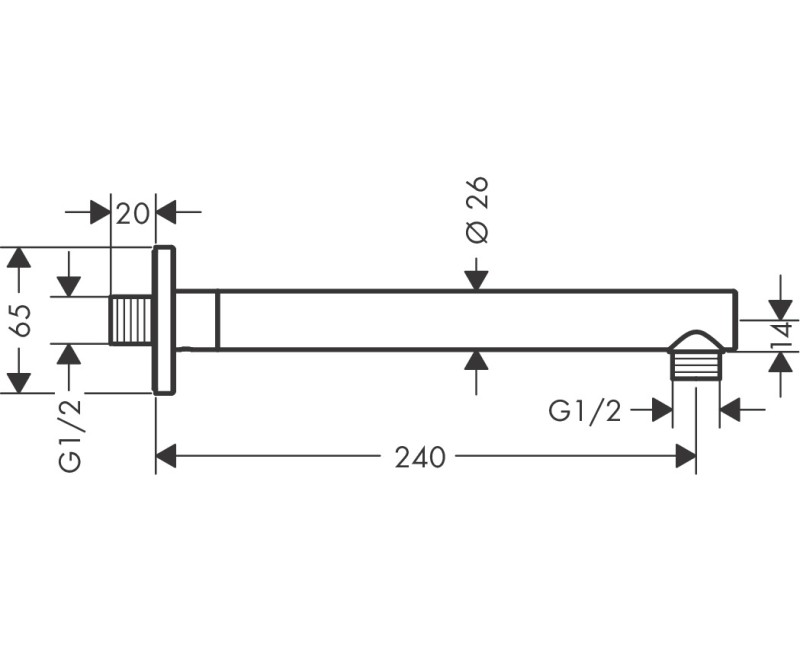 Держатель для душа GROHE Euphoria Cube Stick с покрытием Long-Life®, хром 26405000