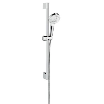 Душевой комплект Hansgrohe Crometta Vario, 900 мм, белый/хром