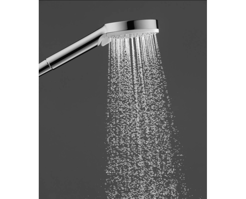 Душевой комплект Hansgrohe Pulsify 105 1jet с держателем и душевым кабелем 1250 мм, хром