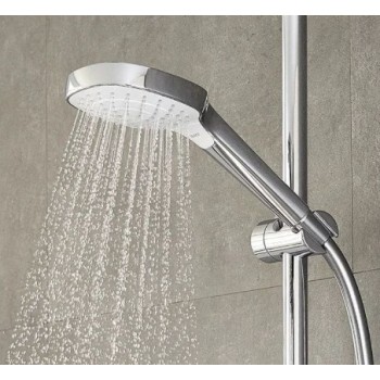 Душевой комплект Hansgrohe Crometta 100 Vario Casetta, 650 мм, с мыльницей, белый/хром
