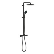 Душевая система Grohe с термостатом Tempesta 250, с ручным душем Tempesta 110, матовый черный