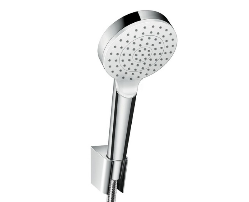 Dušas komplekts Hansgrohe Crometta 1jet Porter, 1250 mm, balts/hroms