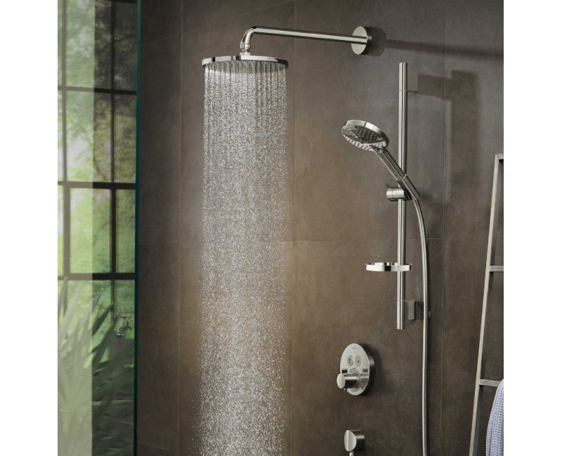 Dušas galva Hansgrohe Raindance S 240 1jet P, ar turētāju no sienas, hroms