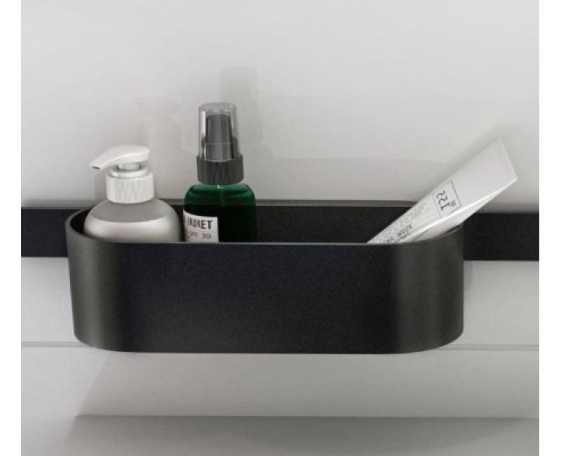 Блюдо для аксессуаров для ванной комнаты Hansgrohe WallStoris, матовый черный