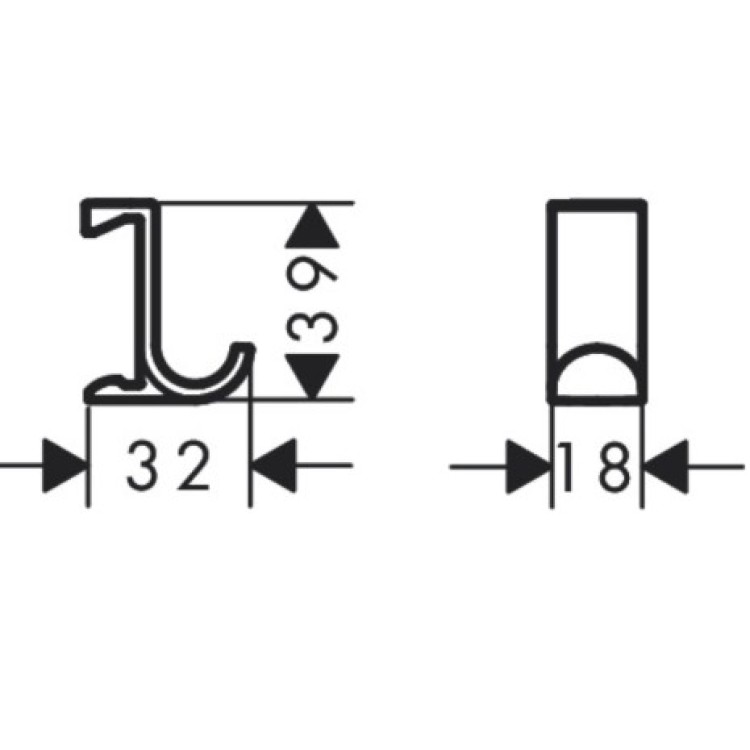 Vannas istabas ākis Hansgrohe WallStoris, platais, matēts balts Vannas istabas ākis Hansgrohe WallStoris, platais, matēts balts