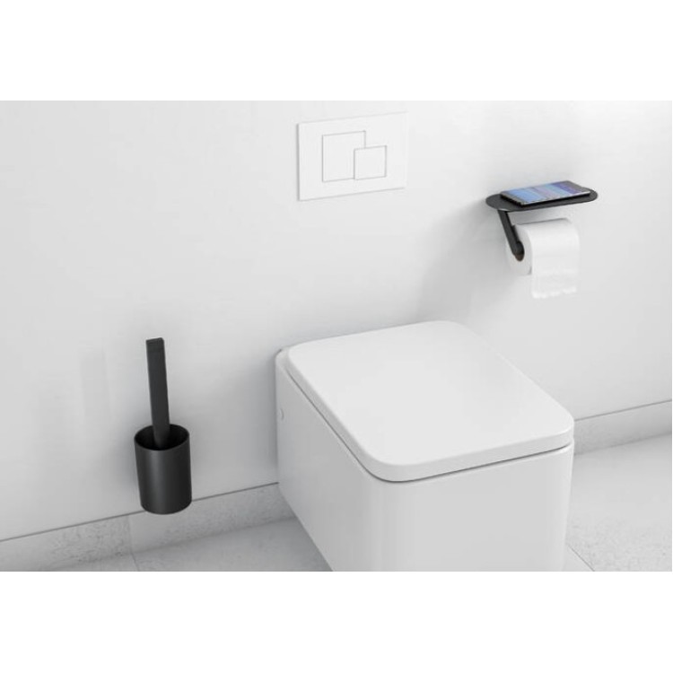 Vannas istabas aksesuāri Hansgrohe WallStoris, 2 piederumi, komplekts matēts melns Vannas istabas aksesuāri Hansgrohe WallStoris, 2 piederumi, komplekts matēts melns