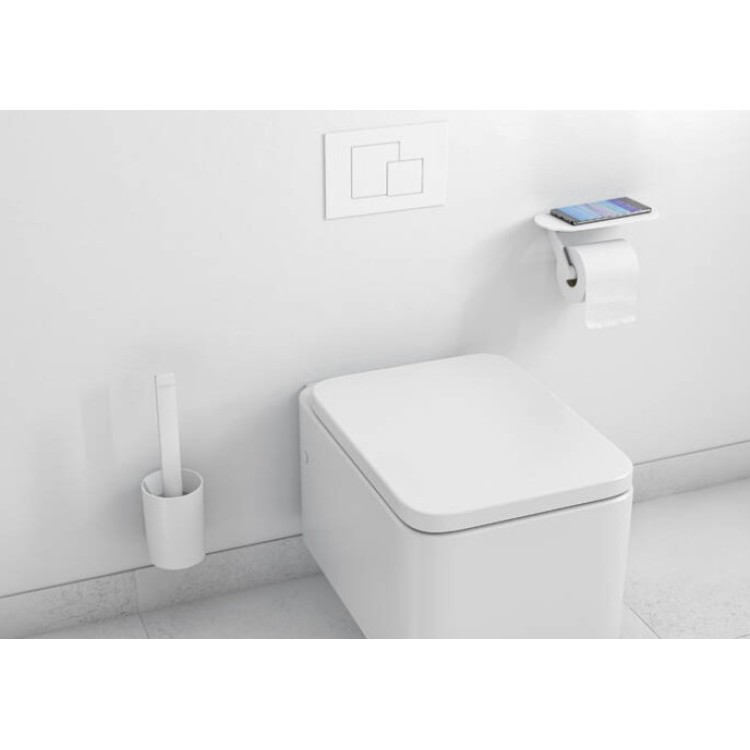 Vannas istabas aksesuāri Hansgrohe WallStoris, 2 piederumi, komplekts matēts balts Vannas istabas aksesuāri Hansgrohe WallStoris, 2 piederumi, komplekts matēts balts