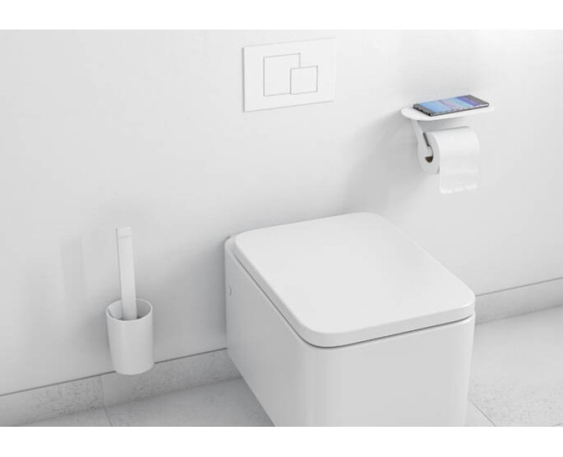 Vannas istabas aksesuāri Hansgrohe WallStoris, 2 piederumi, komplekts matēts balts