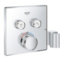 Vannas / Dušas maisītājs Grohe SmartControl virsapmetuma daļa, ar 2 izejām, ar dušas turētāju, hroms