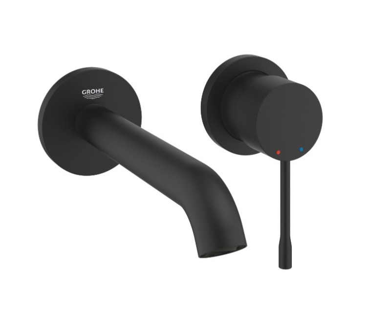 Vannas istabas izlietnes maisītājs Grohe Essence virsapmetuma daļa, 2 caurumu, iztece 183 mm, no sienas, phant