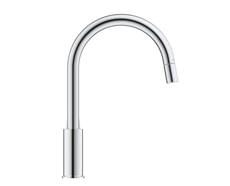 Смеситель для кухни Grohe с выдвижным душем BauEdge, хром