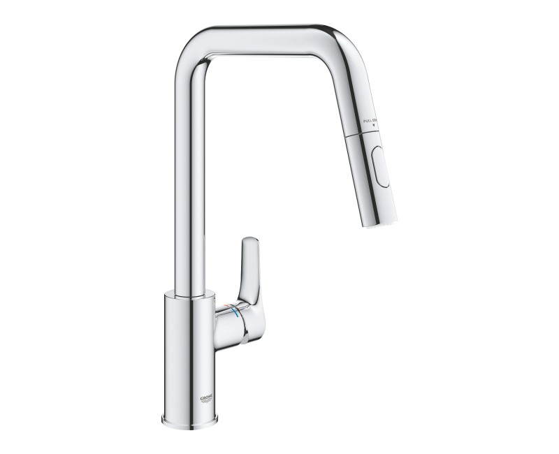 Смеситель для кухни Grohe Eurosmart, с выдвижной головкой, хром