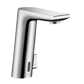 Vannas istabas izlietnes maisītājs Hansgrohe Metris S, infra-red, 230V, ar temperatūras regulētāju, hroms