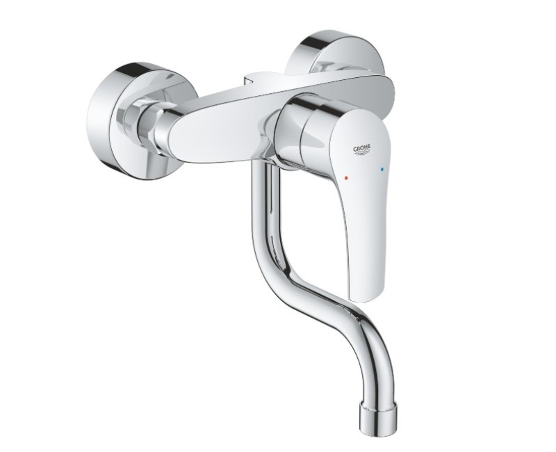 Смеситель для кухни Grohe Eurosmart, настенный 149 мм, хром