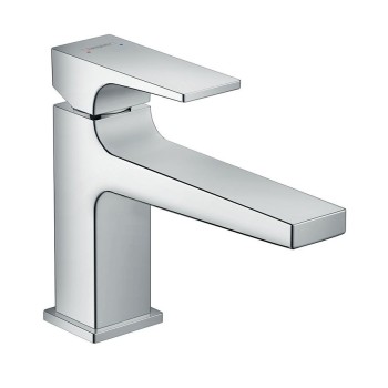 Vannas istabas izlietnes maisītājs Hansgrohe Metropol 100, iztece 157 mm, ar push-open, hroms