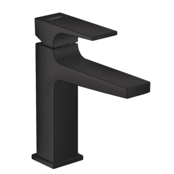 Vannas istabas izlietnes maisītājs Hansgrohe Metropol 110, ar push-open, matēts melns
