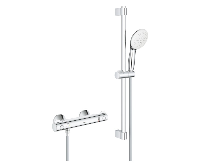 Душевой Комплект Grohe Grohtherm 800 с термостатом, 600 мм, хром