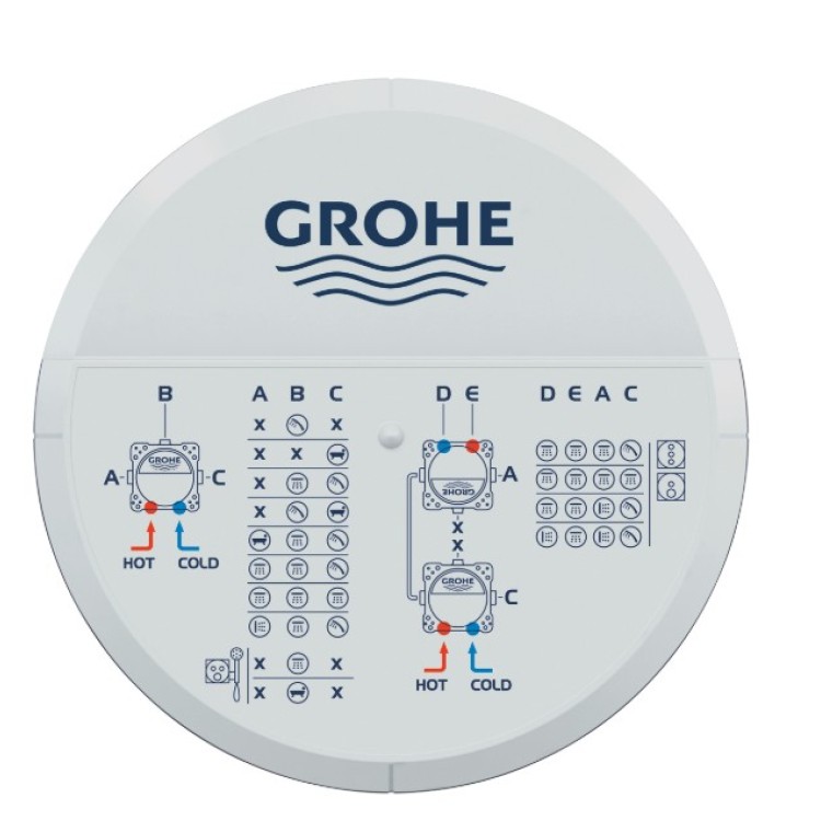 Vannas / Dušas maisītājs Grohe zemapmetuma daļa Rapido Smartbox Vannas / Dušas maisītājs Grohe zemapmetuma daļa Rapido Smartbox