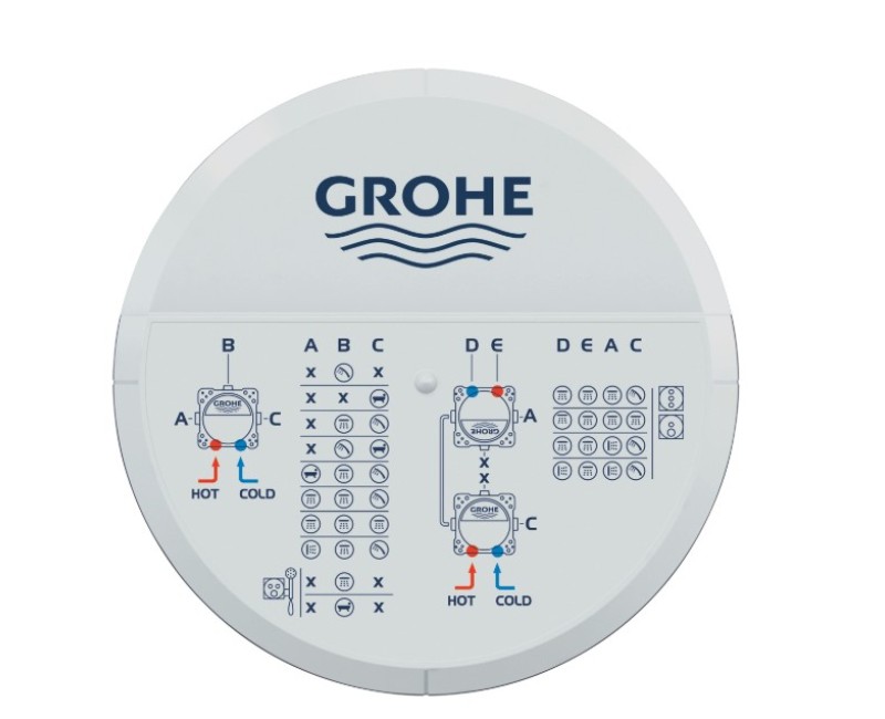 Смеситель для ванны/душа Grohe скрытая часть Rapido Smartbox