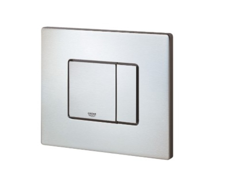 Кнопка для монтажной рамы Grohe Skate Cosmo duo, 197x156 мм, горизонтальная, нержавеющая сталь