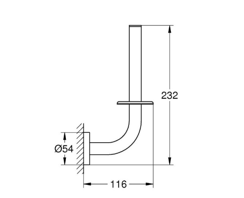 Держатель для туалетной бумаги Grohe Essentials New, матовый, прохладный восход солнца